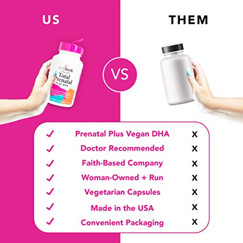 Prenatal Vitamins with DHA  Total Prenatal + DHA - Pink Stork