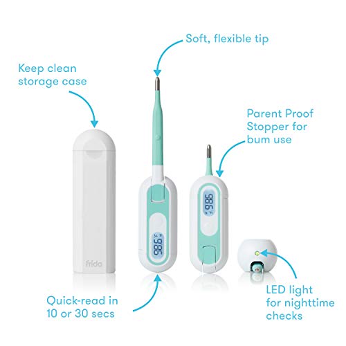 FridaBaby 3-in-1 True Temp Digital Thermometer (Rectal, Underarm + Oral)