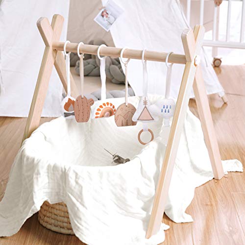 Mallify Wooden Baby Play Gym