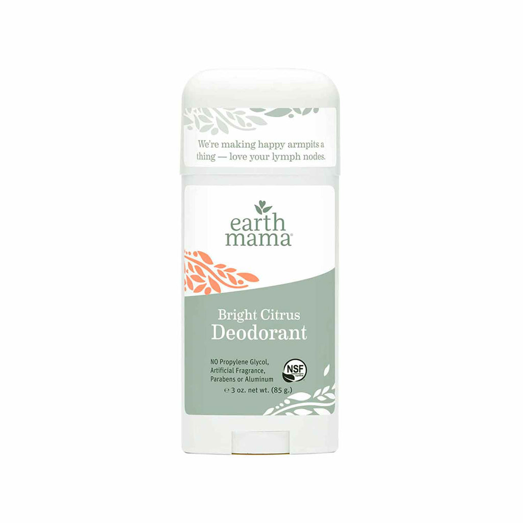 Earth Mama Bright Citrus Deodorant - Natural and Safe for Sensitive Skin