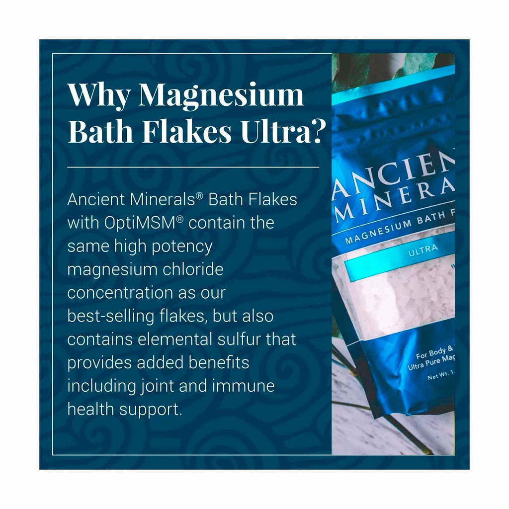 Ancient Minerals Magnesium Bath Flakes Ultra with OptiMSM